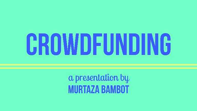C'est quoi un site de crowdfunding ?